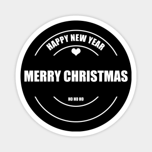 Merry Christmas and Happy New Year Magnet